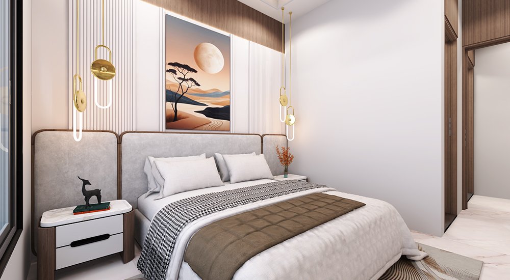 Illustrative bedroom from the developer’s project gallery
